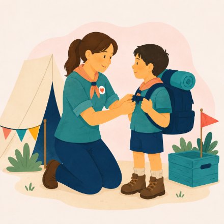Groupe scout organisé avec BenevolOps